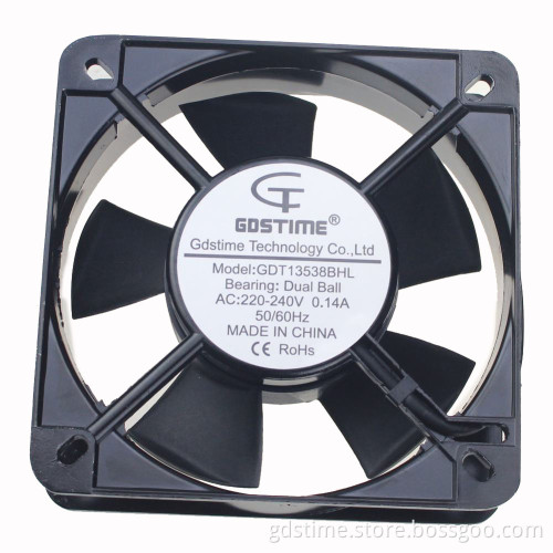 Gdstime 220V 135x135x38mm 135mm AC Axial Cooler Fan